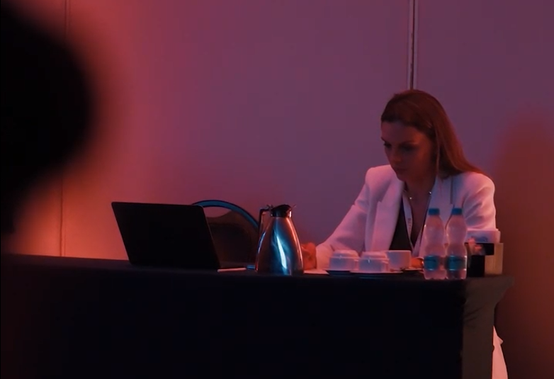Bastidores como organizadora de evento científico internacional.