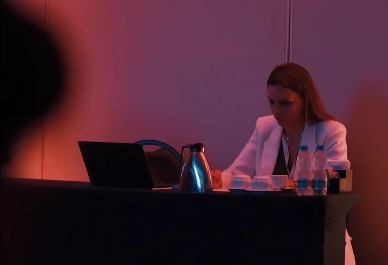 Bastidores como organizadora de evento científico internacional.
